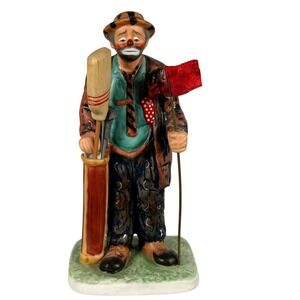 Emmett Kelly Circus Collection Weary Willie Golfer Figurine 1992 Ltd Ed China